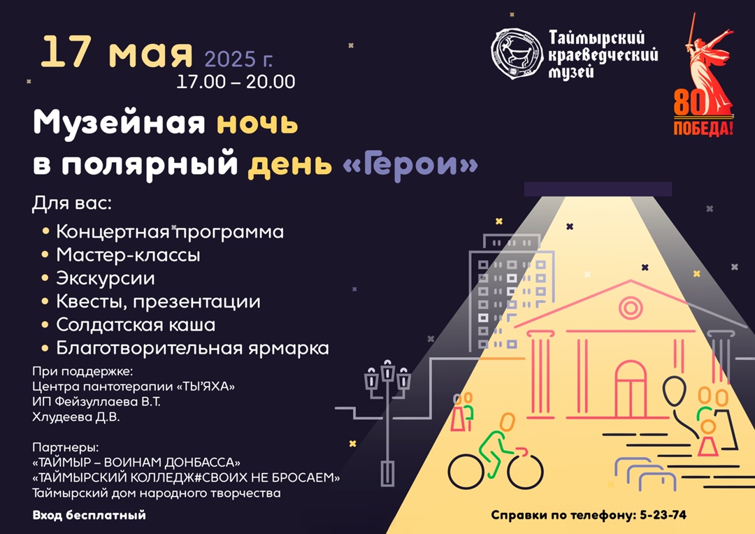 Культурная акция «Музейная ночь в полярный день «Герои».