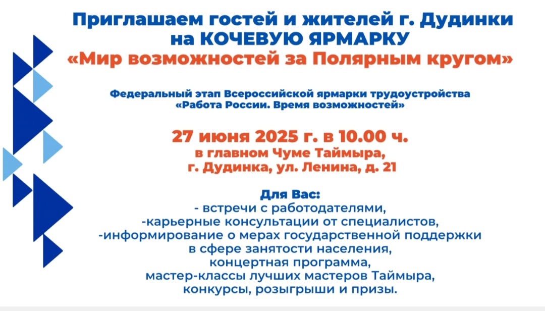 Кочевая ярмарка &amp;quot;Мир возможностей за полярным кругом&amp;quot;.