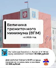Величина прожиточного минимума на 2025 год для таймырцев составит 29 888 рублей.
